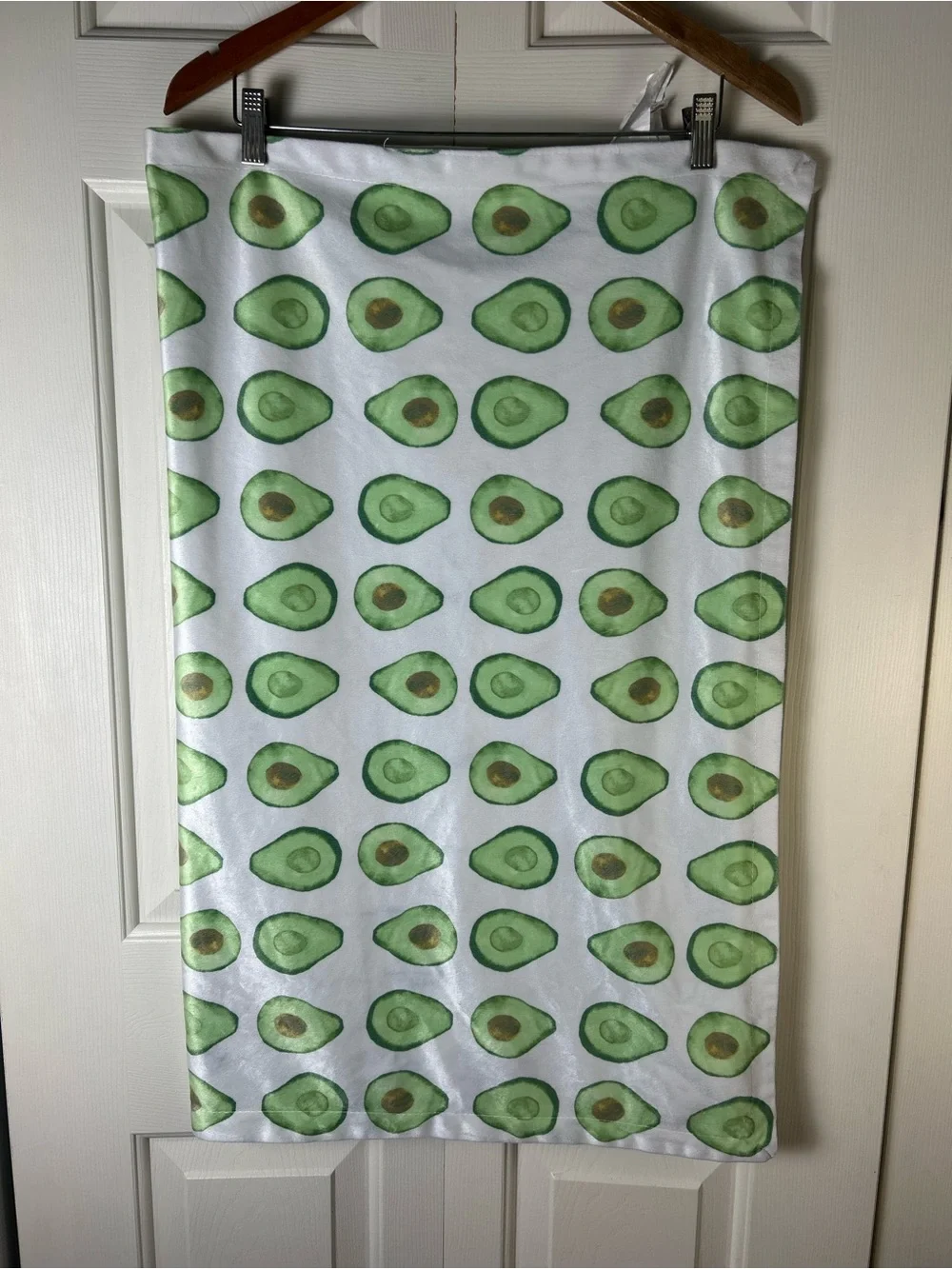 SL Home Fashions Avocado Baby Blanket Green White Stripes Security Lovey